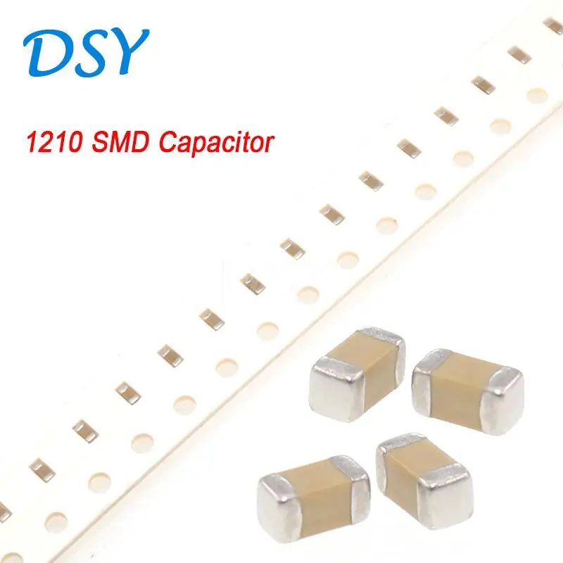 

50PCS 1210 SMD Capacitor Chip 1KV 2KV 10V 16V 25V 50V 1nF 4.7nF 100nF 470nF 680nF 0.1uF 1uF 2.2uF 4.7uF 10uF 22uF 47uF 100uF