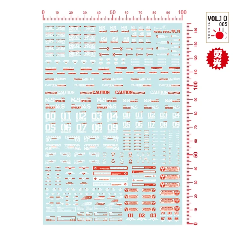 Model Tools Model Building Parts HOBBY MIO VOL10-001~005 Model Decals Universal Water Stickers Assembly Model Building DIY Accessories