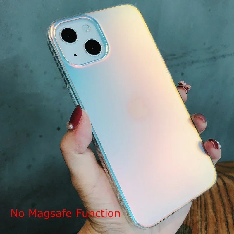 Aurora Gradient Laser Hard PC Magnetic Magsafe Phone Case