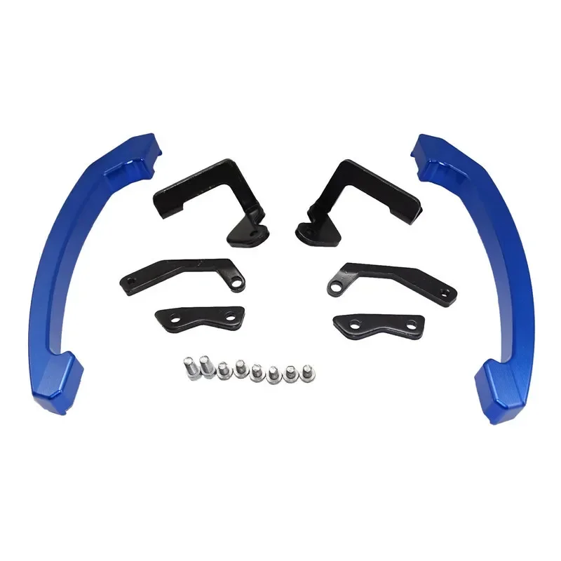 Heinmo For YAMA' Rear Grab Bars Pillion Passenger Seat Pillion Hand Bar Grab Rail Handle MT-07 MT07 FZ-07 2014 2015-17 Passenger Seat Handguards(Titanium), Grab Bars - Canada - View #4