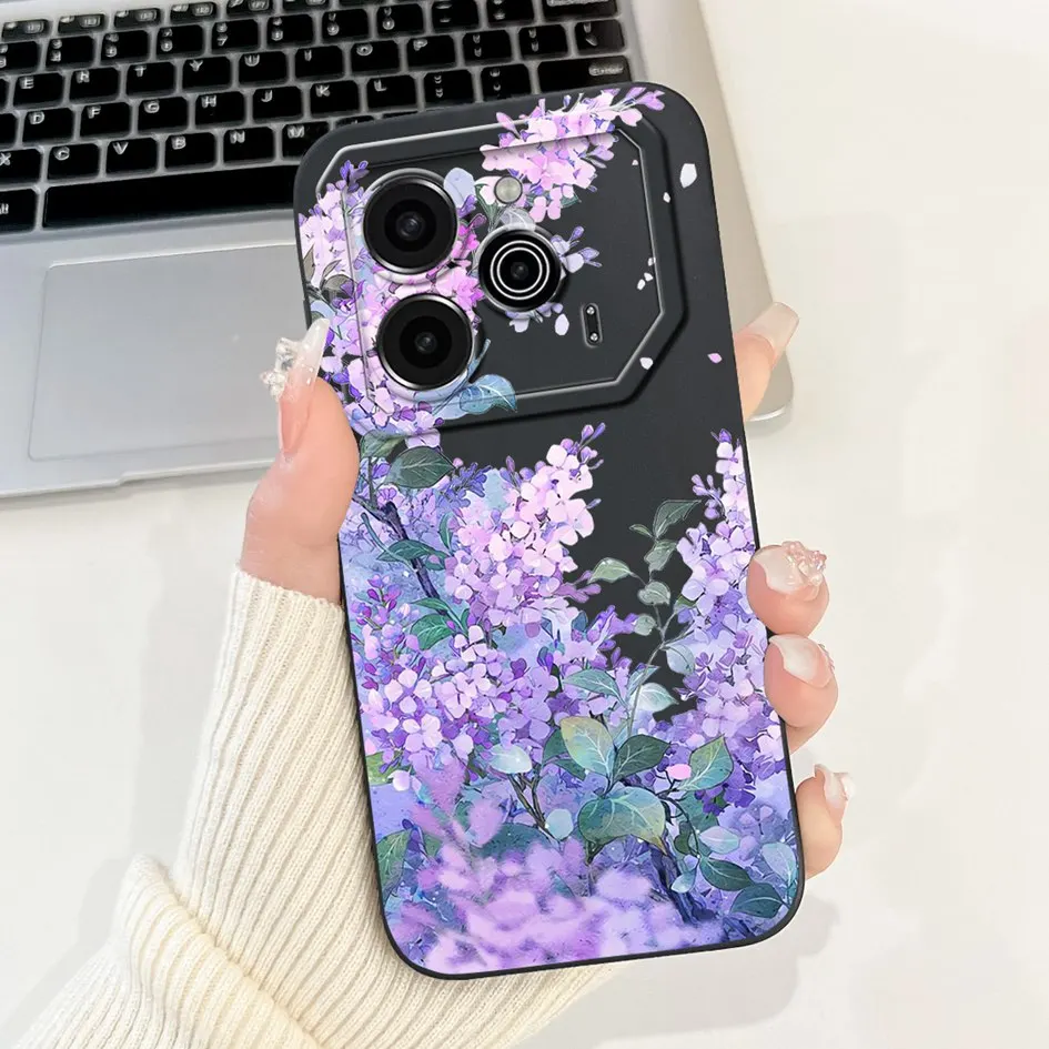 Stylish Fashion Pattern Square Lens Protective Soft Cover - 6.78 5G Phone Case