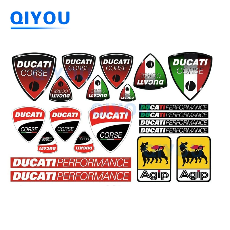 Ducatis odznak nálepky vysoká kvalita reflexní auto nálepka pvc bh obtisk vhod pro helma off-road dopravní prostředek tělo surfboard