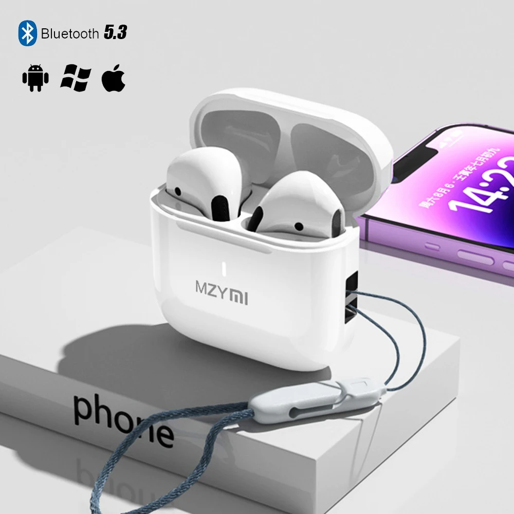 

MZYMI Buds5 Bluetooth5.3 Earphone Wireless In Ear Headset AP05 Touch Control Sport Waterproof Headphone TWS Earbuds With Mic