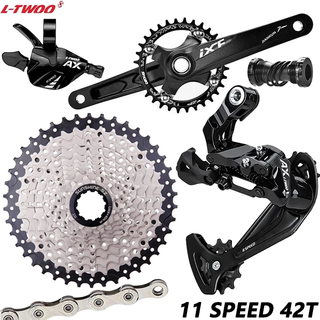 ltwoo 1×11s フロントシングル用 コンポセット LTWOO MTB Bicycle 11 Speed Groupset 1X11 Shifter Trigger