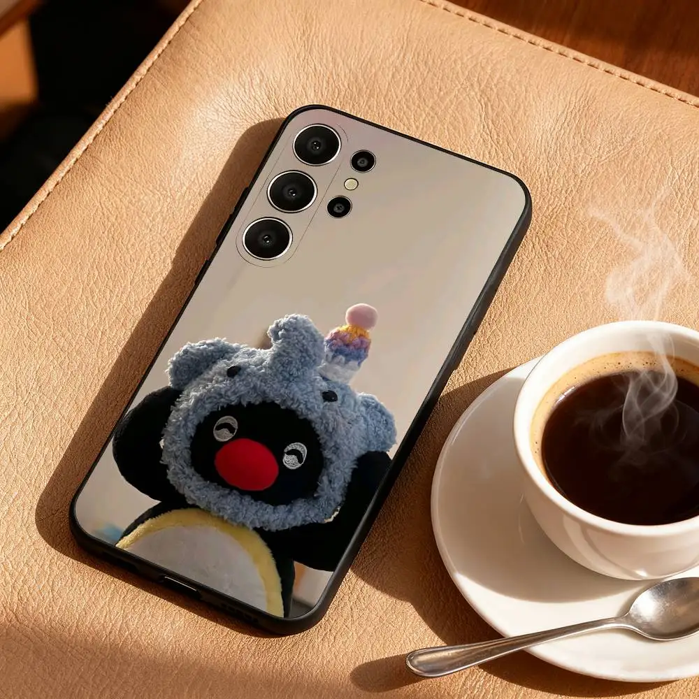 Adorable Cartoon Penguin Black Phone Case Cover