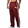 Men's Pants, American Mesh Striped Fitness Straight Leg Men's Casual Jogging Loose Patchwork Autumn And Winter Sports Pants 2024 4