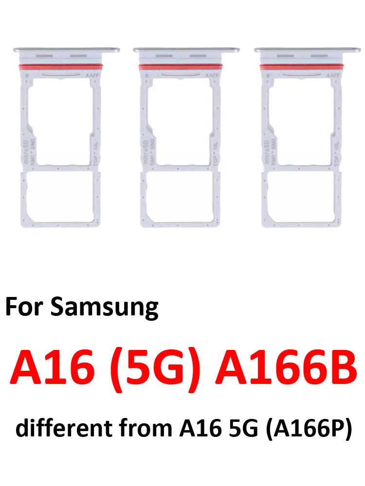 Black SIM Card and Micro SD Tray Holder for Samsung Galaxy - Dual/Single Slot