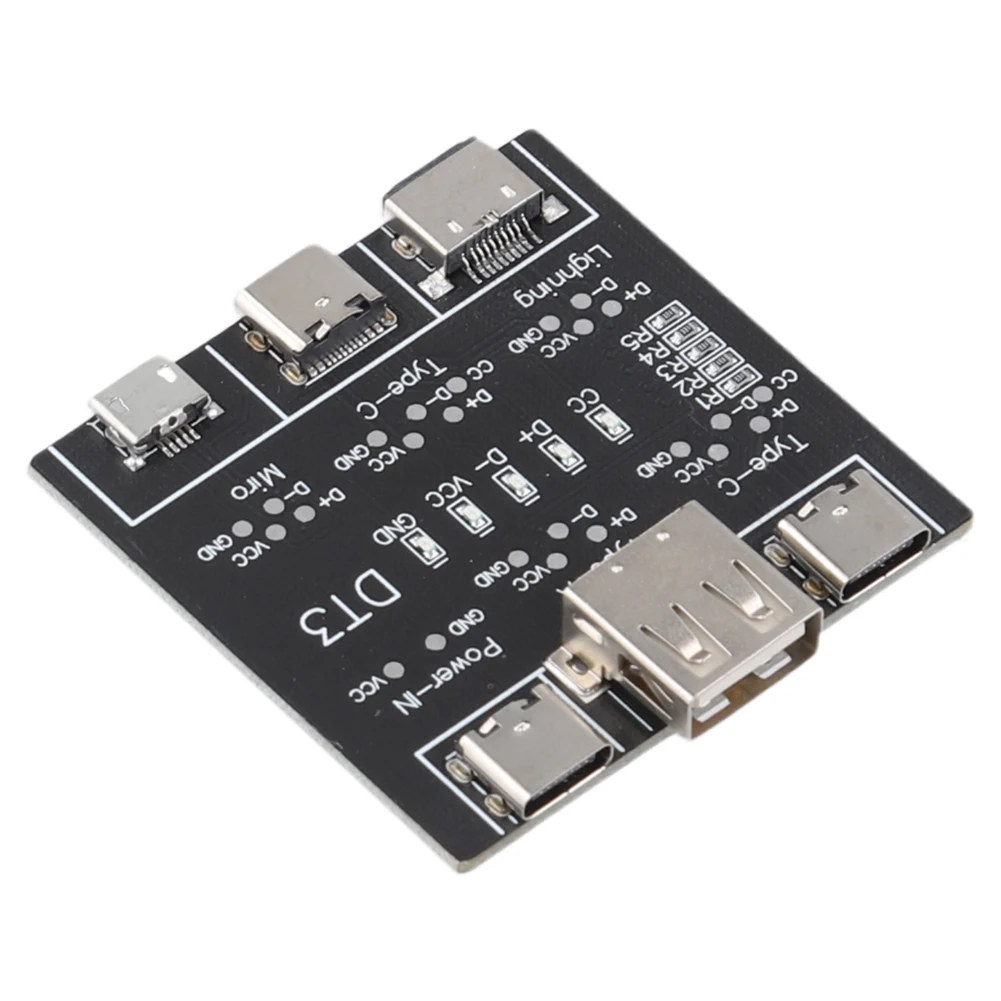 DT3 USB 케이블 테스터 USB Type-C 데이터 케이블 온오프 감지 데이터 케이블 검사 보드 아이폰 안드로이드용 USB 케이블 검사기