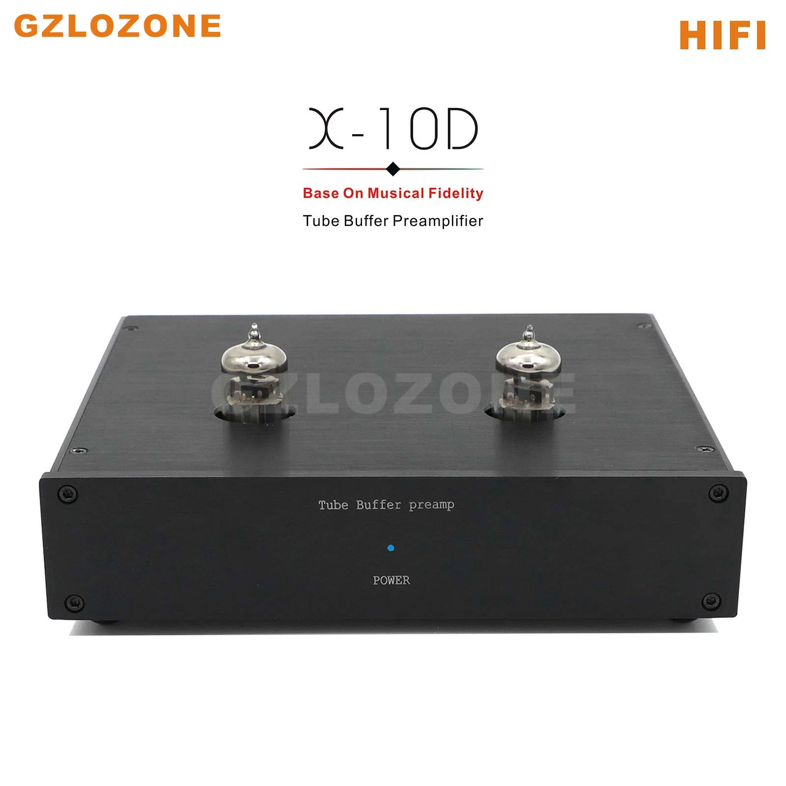 Nero/Argento Hifi Finito Tubo Buffer Preamplificatore Base Su Musical Fidelity X-10D Preamp (Z-08)