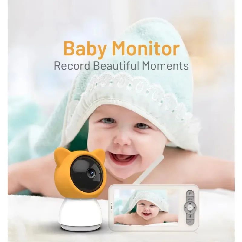 5-inch High Quality Baby Monitor New Design Two-ways Talking Voice Intercom APP Remote Infants Kids Sleeping Monitors