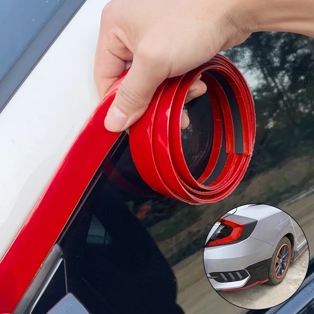 DIY Car Bumper Self-adhesive Decorative Strip PVC Material To Prevent Body Scratches Car Accessory 3M/5M