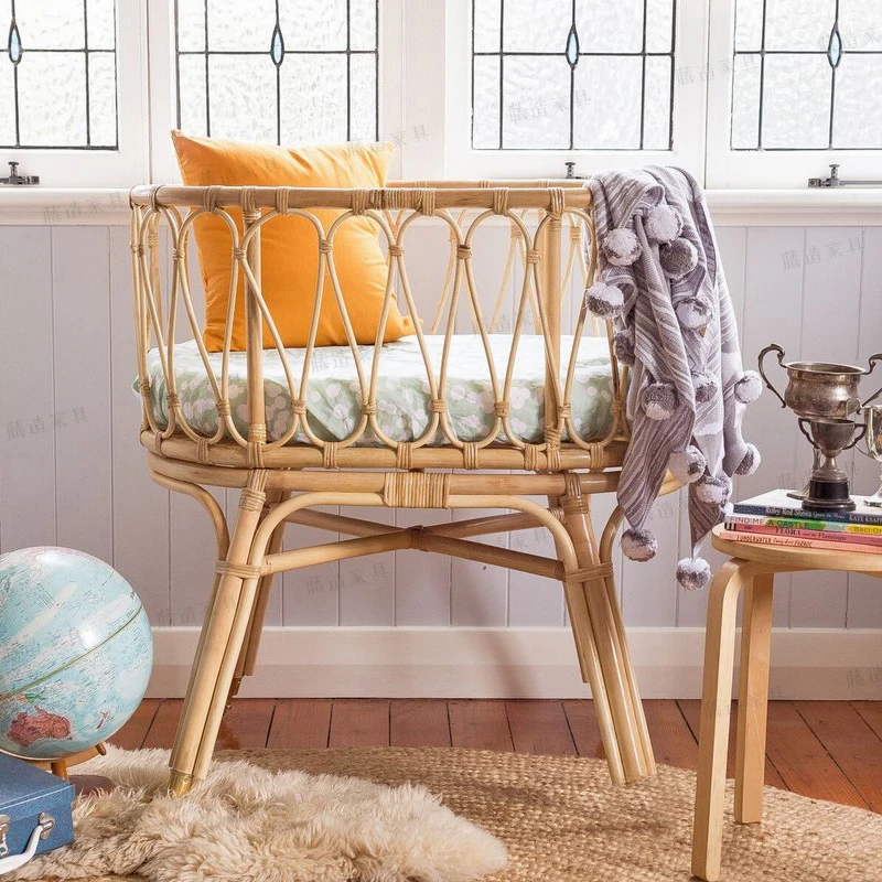 Indonesian Rattan Crib, Handmade Rattan Crib, Children Shooting New