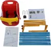 Baby Toddler Indoor/Outdoor Metal Swing Set (Blue, Red, Yellow) 4