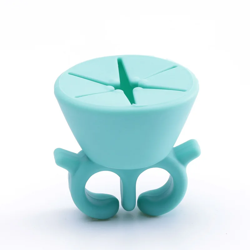Silicone Storage Box Weeding Scrap Collector Ring Holder Heat Transfer Vinyl Handcraft Container Tool For Card Making Accessries 