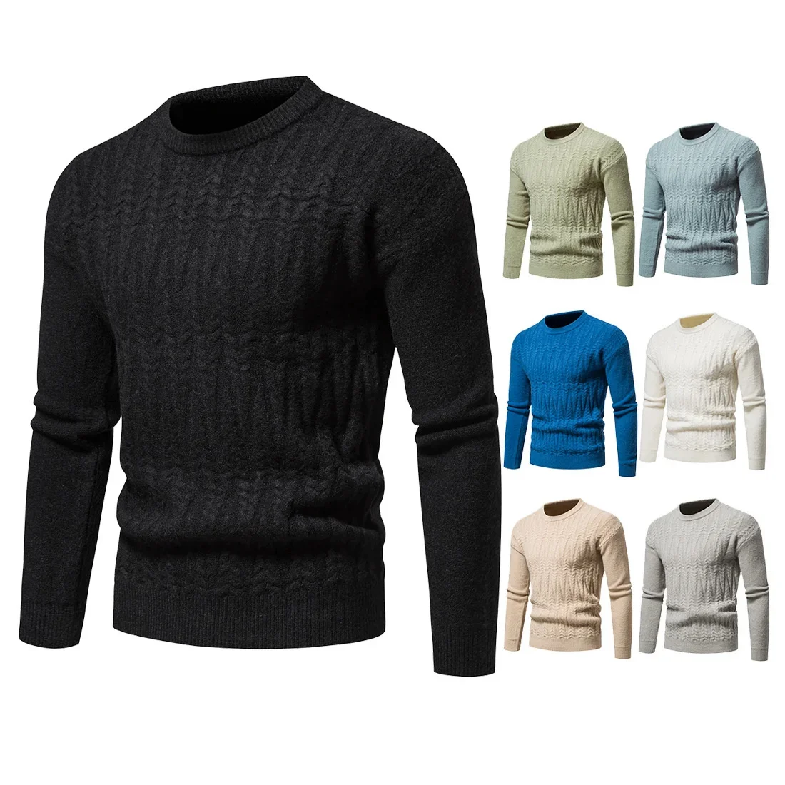 

Man's Vintage 2023 Sweater Autumn Winter Clothes Oversize Sweatshirt Halloween Knit Korean Harajuku Halloween Luxury Pullover