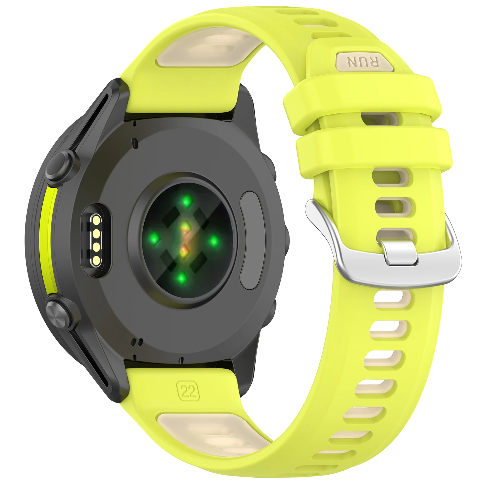 Versatile 22mm Silicone Smartwatch Strap Bracelet