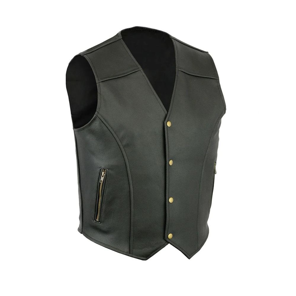 

Jackets Mens Vest Coats M-4XL Motorcycle Biker Outdoor Outwear PU Leather Plus Size Riding Club Sleeveless Hot Sale