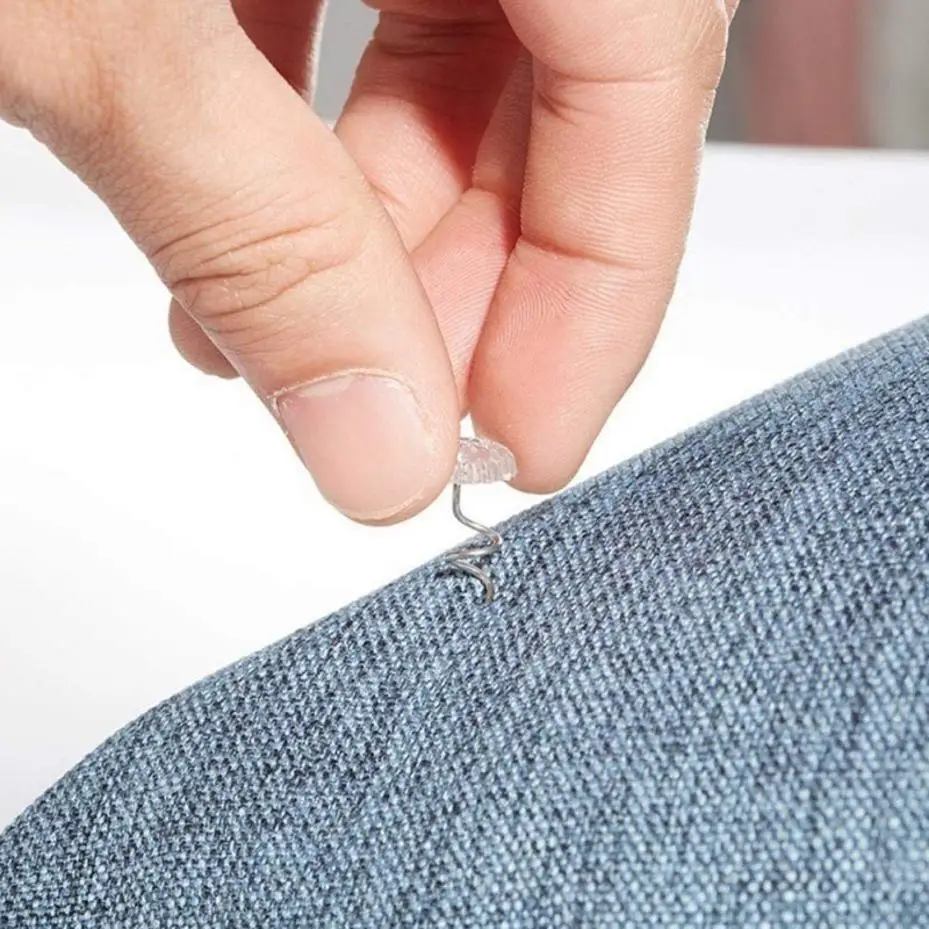 50개/박스 핀 소파 회전 및 고정용 나사못, 고정된 퀼트 침대 시트 미끄럼 방지 버클