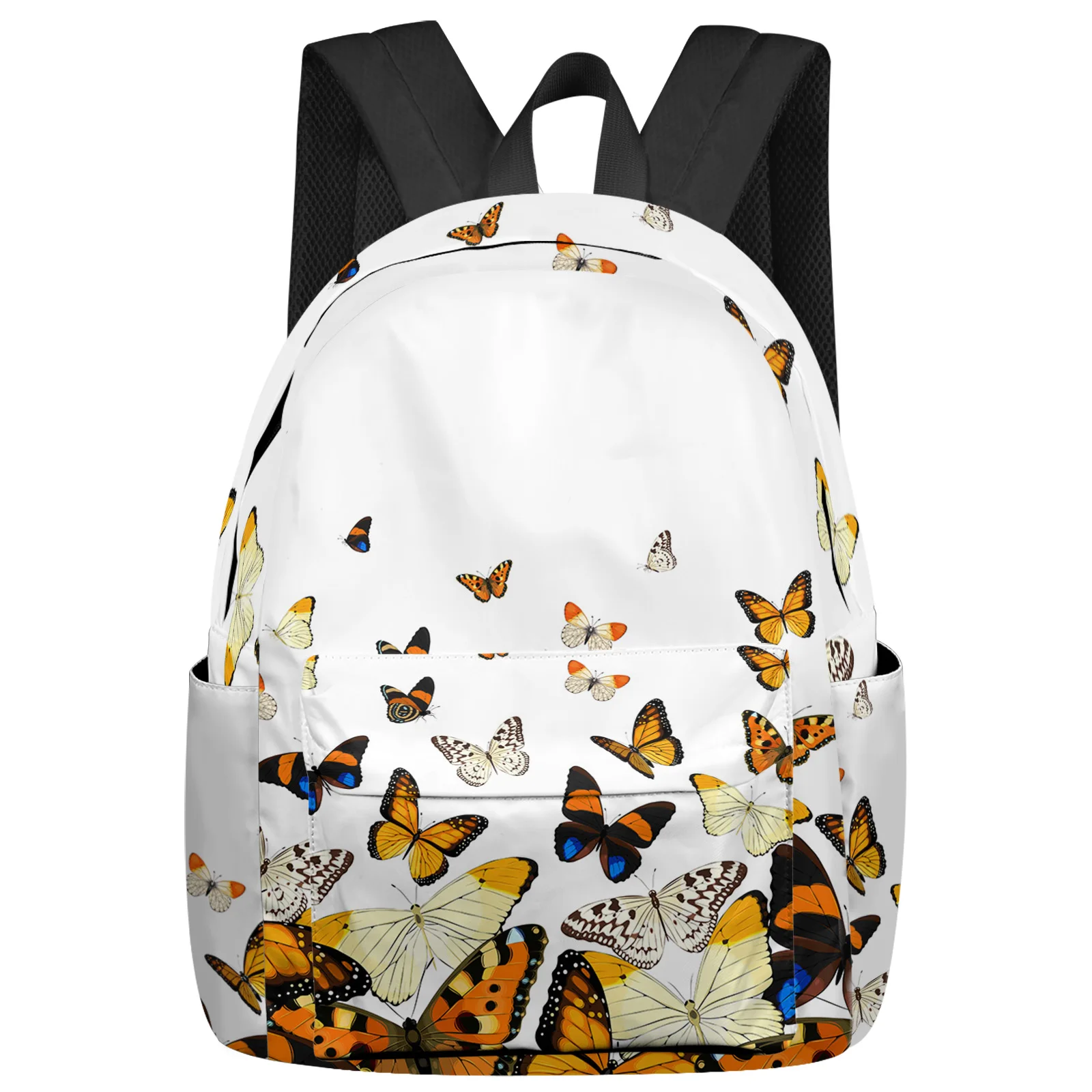 

Pastoral Butterfly Gradient Backpack Teenagers Student School Bags Laptop Bag Women's Casual Travel Backpack