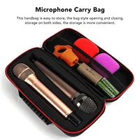 Microphone Carry Bag Microphone Storage Bag Microphone Storage Box Shockproof Drop Proof EVA  Bag Wireless Microphone Case 5