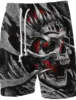 3D Print Graphic Skull Men's Board Shorts Swim Shorts Swim Trunks Summer Beach Shorts Comfort Breathable Shorts For Boys 2