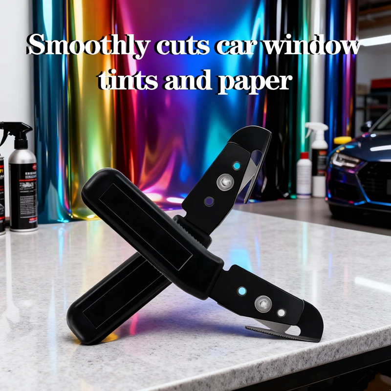 Coltello per Wrapping Auto, Utensile per Taglio Pellicole, Taglierina per Pellicola Protettiva Vernice e Vinile Auto, Coltello a Manico per Pellicole e Multiuso - immagine 2