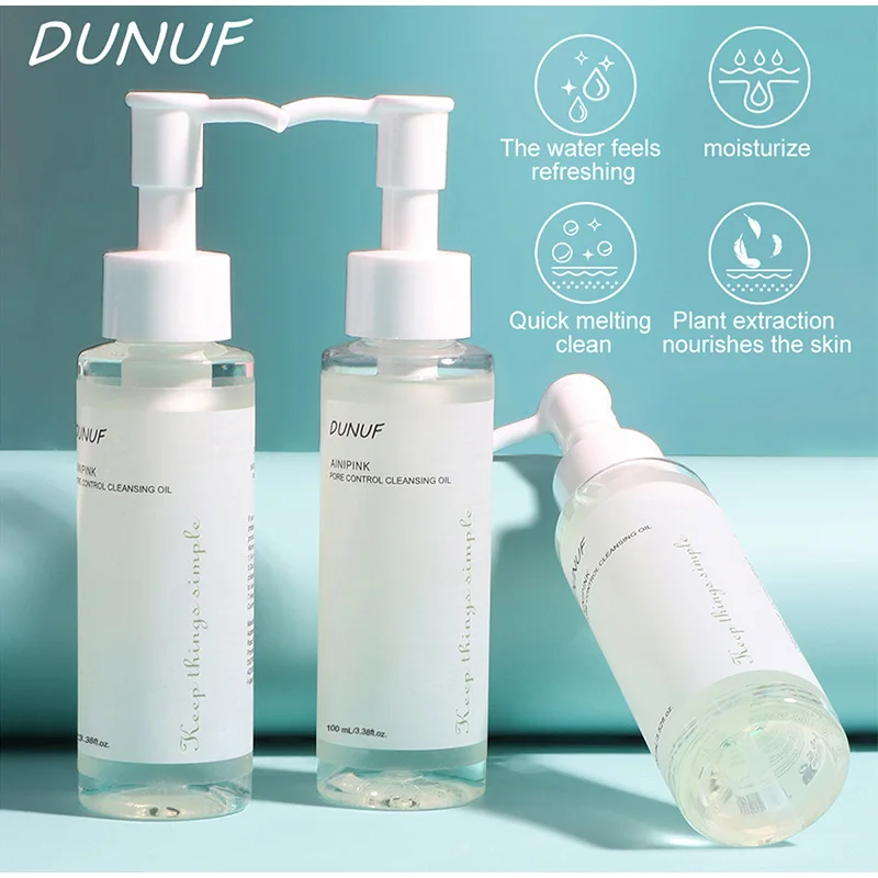 100ml facial cleansing oil professional makeup remover purifies pores deep cleansing soothe skin gentle without hurting the skin 5