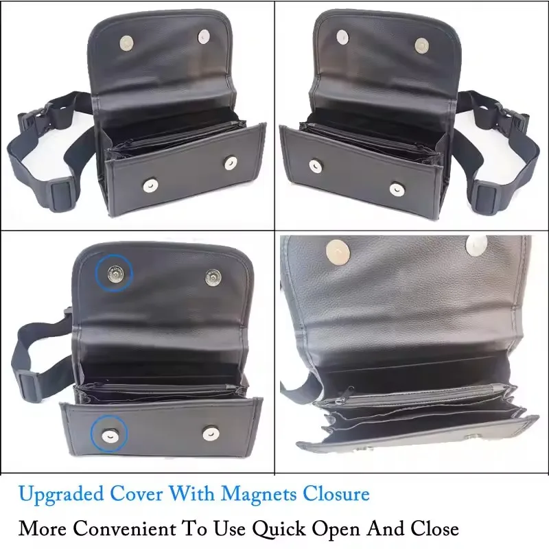 PU Leather Waist Wallet with Coin Dispenser