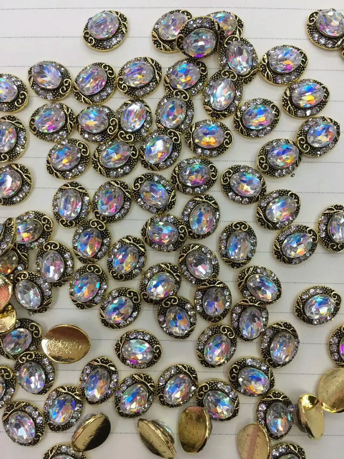 

100pcs antique 3d nail art decorations nails charm 8 types glitter crystal diamonds Stone strass jewelry accessoires rhinestones