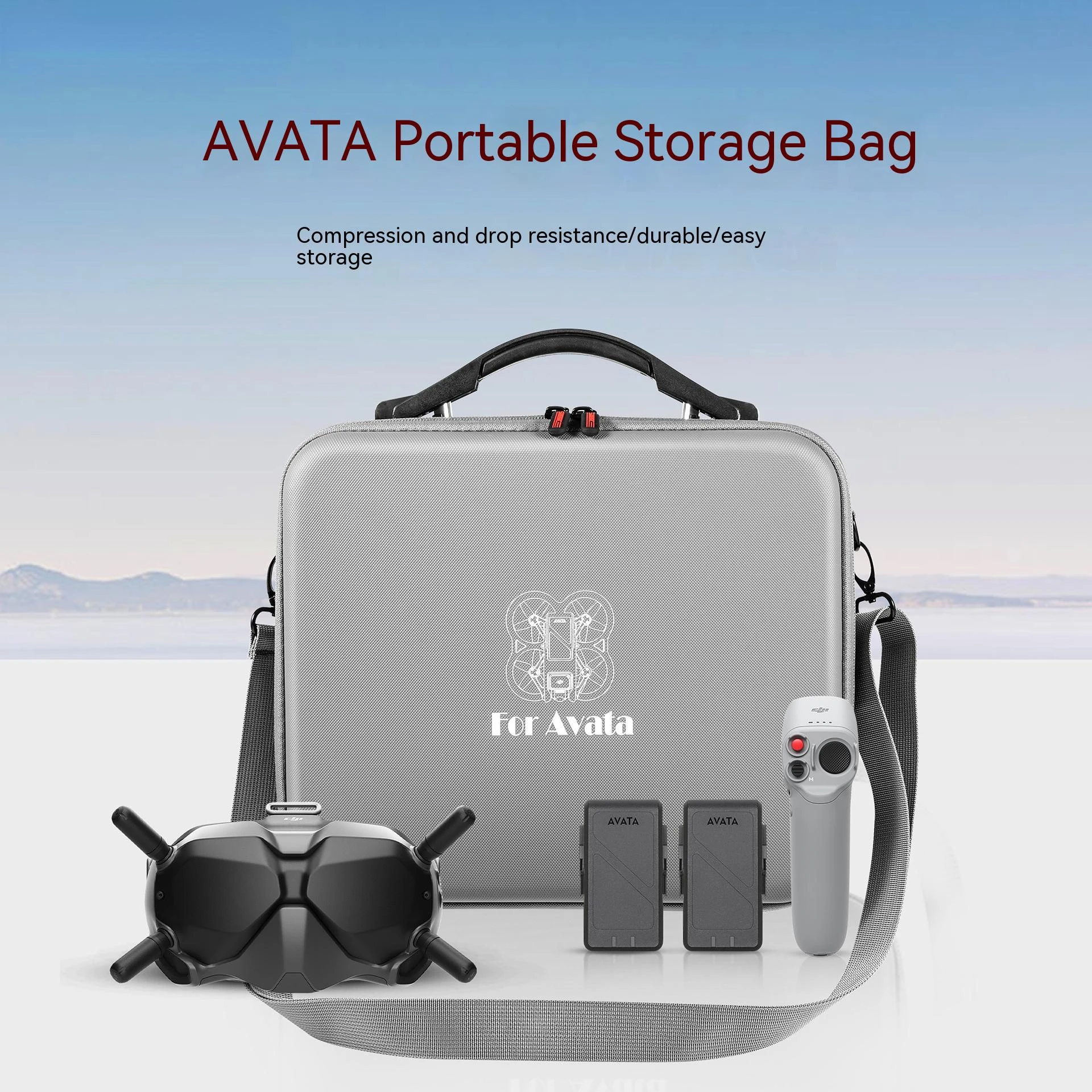 Drone Bag For Dji Avata Carry Crossbody Bag Storage Bag Integrated Dark
