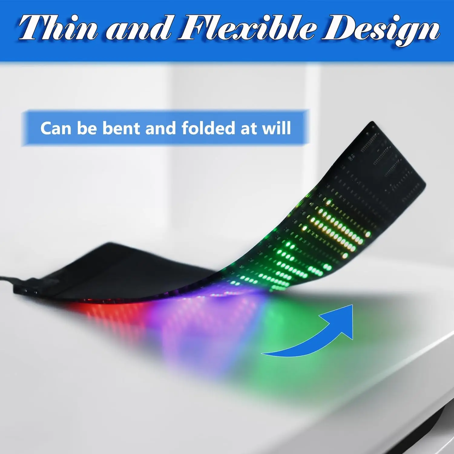 LED Message Board LED Display Board LED Advertising Box LED Bright Flexible Rolling Sign Advertising LED Sign Animation Programmable Taxi Sign Bluetooth App Controlled