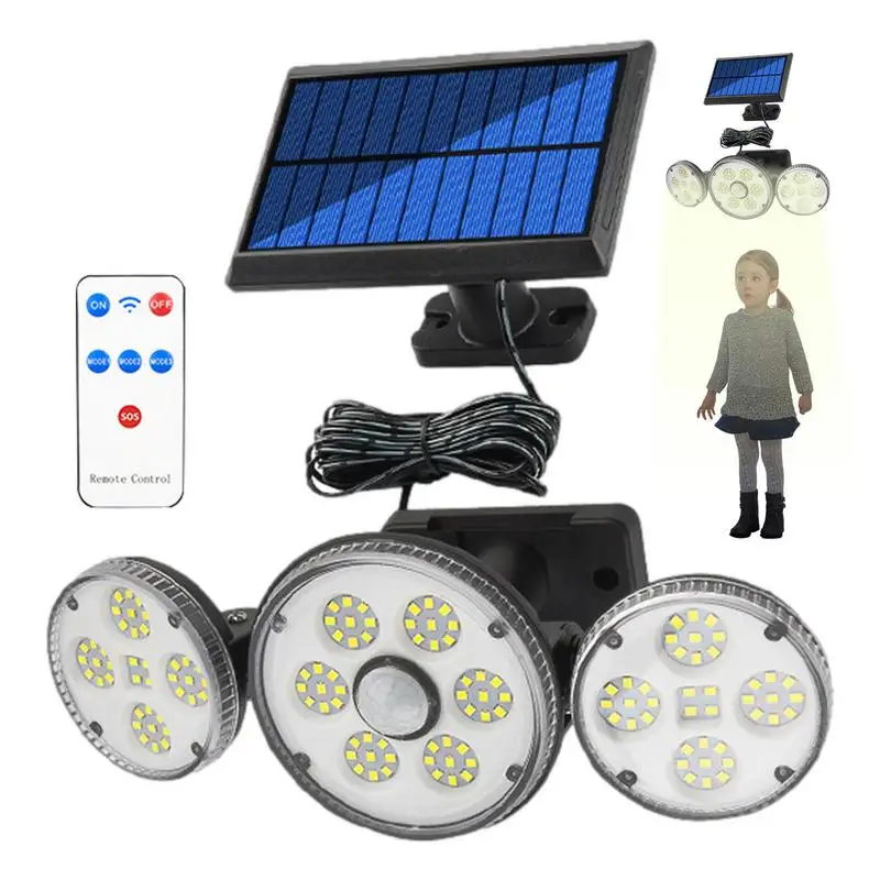 

Outdoor Solar Lights Security Lights With Remote Control Waterproof Solar Lights For Outdoor Stairs Step Fence Railing Yard And