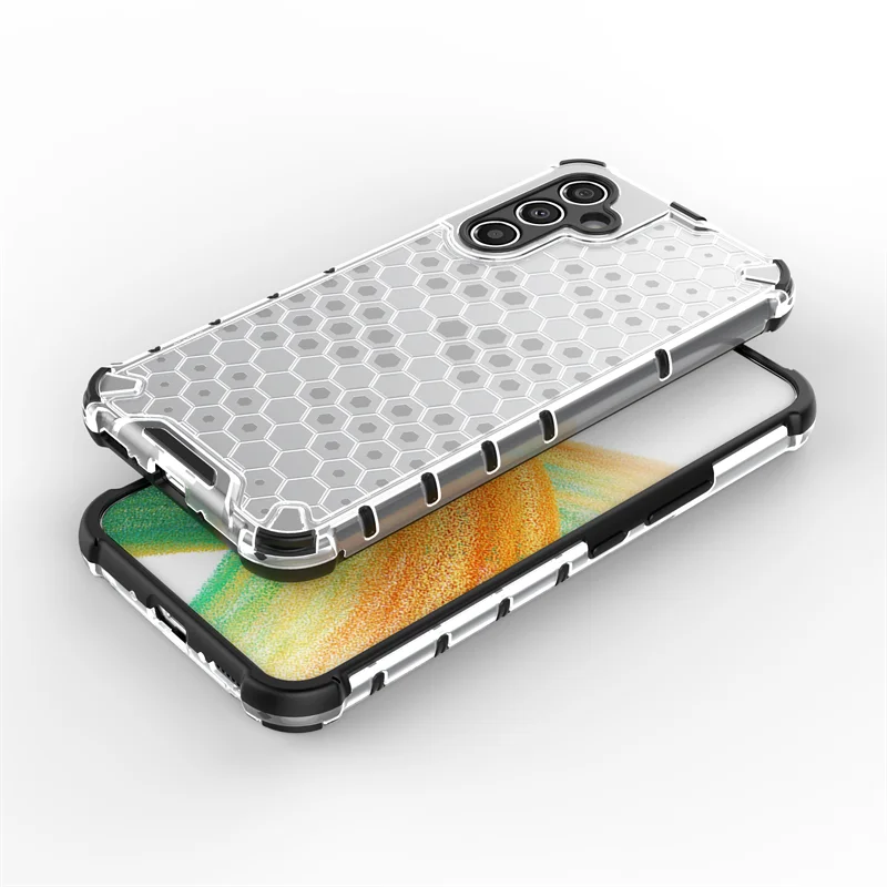 Enhanced Shockproof Clear Phone Case with Silicone Back Cover