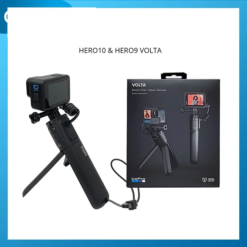 

Новинка для HERO11 HERO10 HERO9 Volta батарейный блок 4900 мАч аккумулятор штатив с беспроводным управлением совместимый с модами GoPro аксессуары