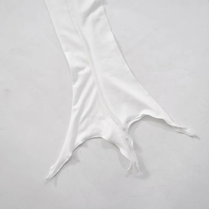 Camiseta interior de retazos de moda para mujer, top de cintura alta, liso, ajustado, informal, irregular, fruncido, ropa de calle para mujer, camiseta para viajar al trabajo