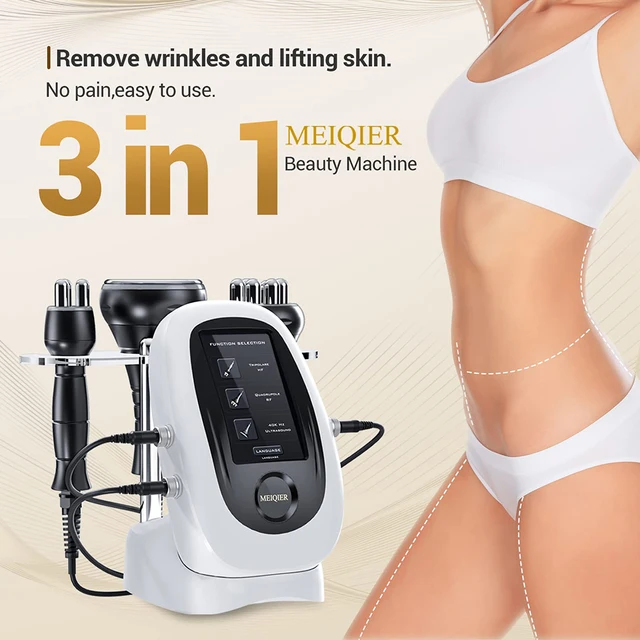 3in1スリムマシン痩身美容機器 キャビテーション 超音波無線
