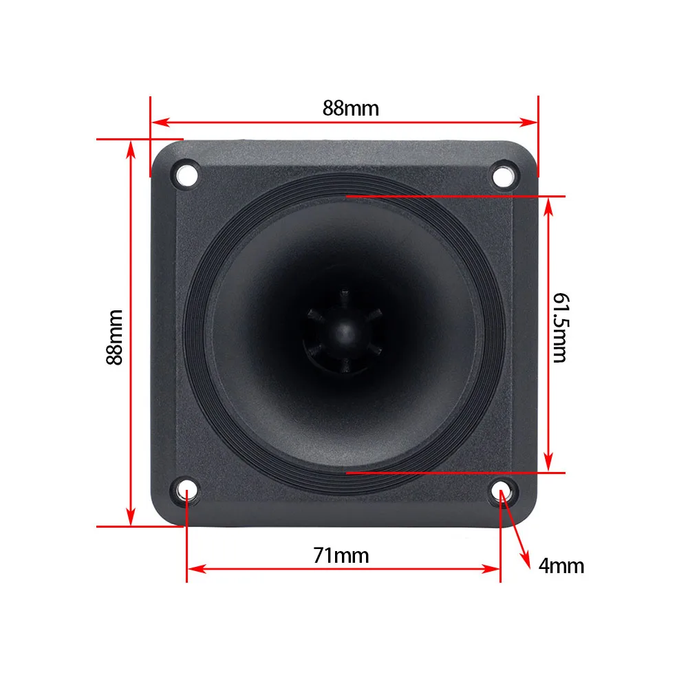 Audio Speakers Tweeter Speaker 2Pcs/lot 88MM X 88 MM Piezoelectric Tweeters 75-150W Loudspeaker Ceramic Buzzer Treble Square Audio Speaker Disperser