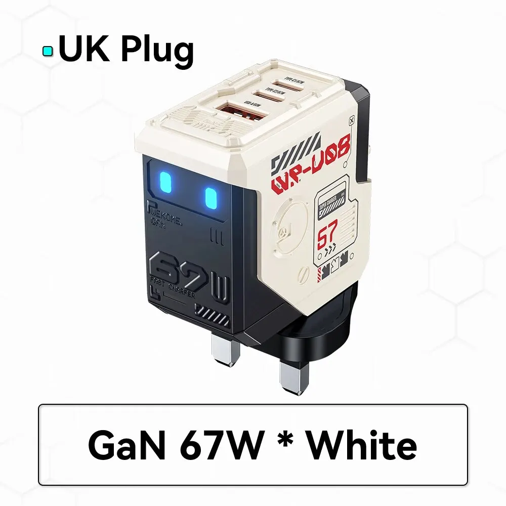 White UK Plug