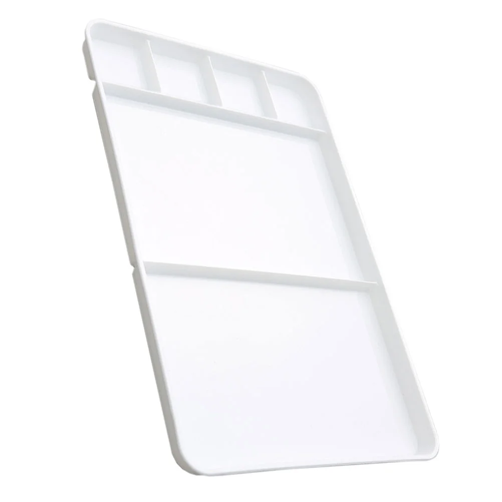 Square Multigrid Diy Paint Palette Watercolor Mixer Plastic Pigment Tray Pallet Oil Color Mixing Board Easel Supplies