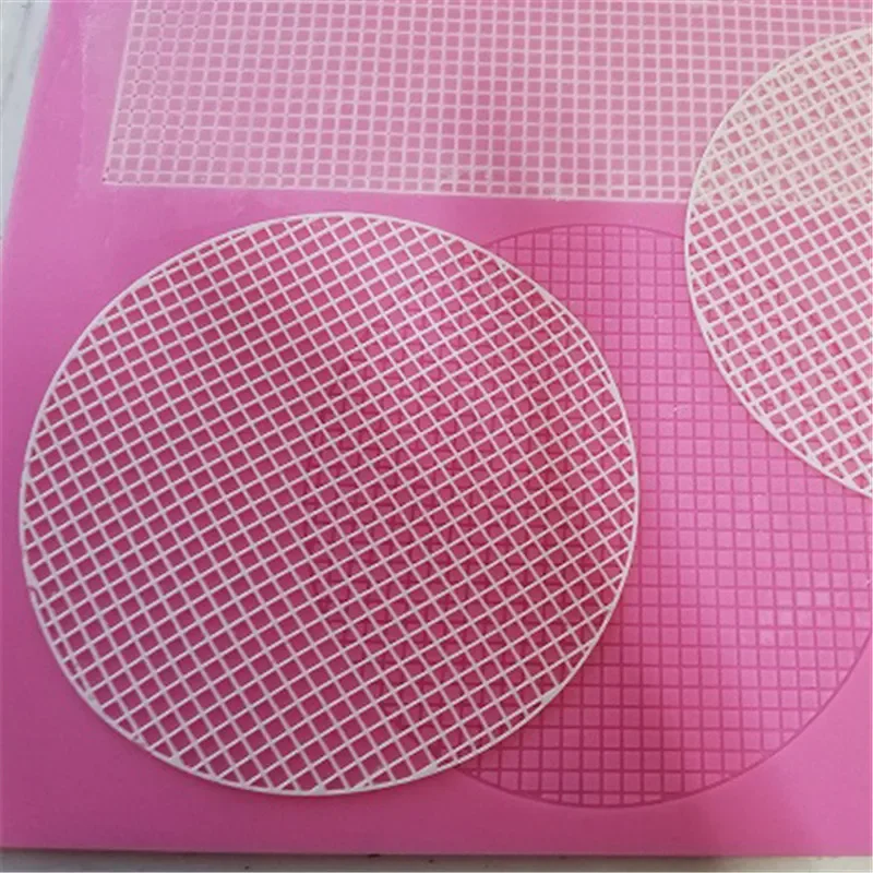 

Fondant Grid Shape Silicone Mold Baking Dot Silicone Lace Mat Wedding Decoration Hollow Sugar Lace Tool DIY Cake Decorating Mold