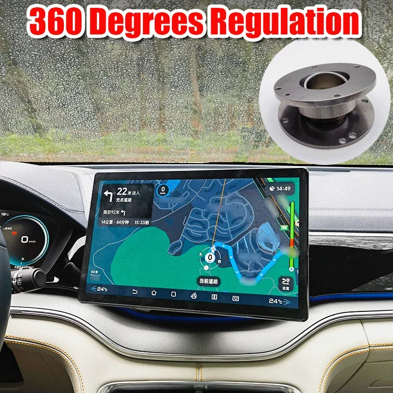 GPS Holder GPS Suction Cup Mount Tesla Screen Rotating Bracket Swivel Tilting Device For BYD Atto3 Seal Dolphin Song Tang Han Navigation Screen Rotating Holder Central GPS Stand Display Mount
