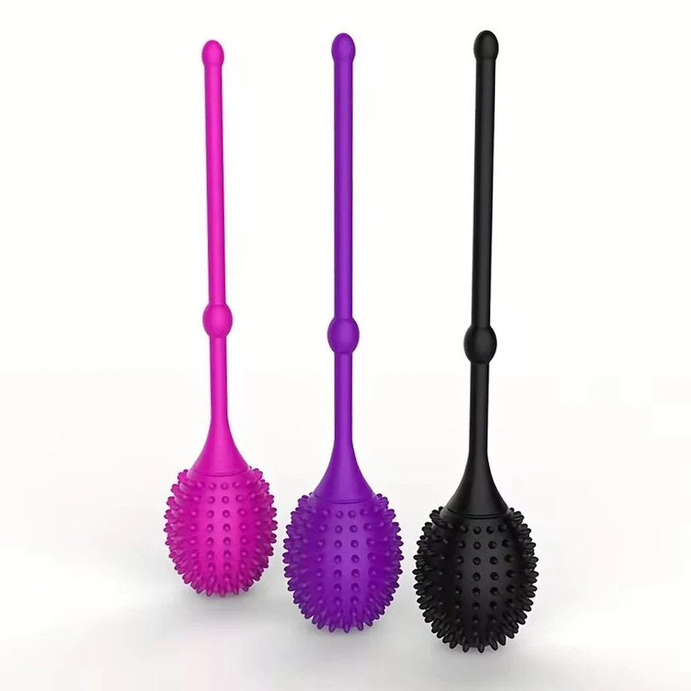 Silicone Tadpole Shape Kegel Massage Ball Dildo Vagina Anal Plug Penetration Ball Tightening Exerciser Sex Machine