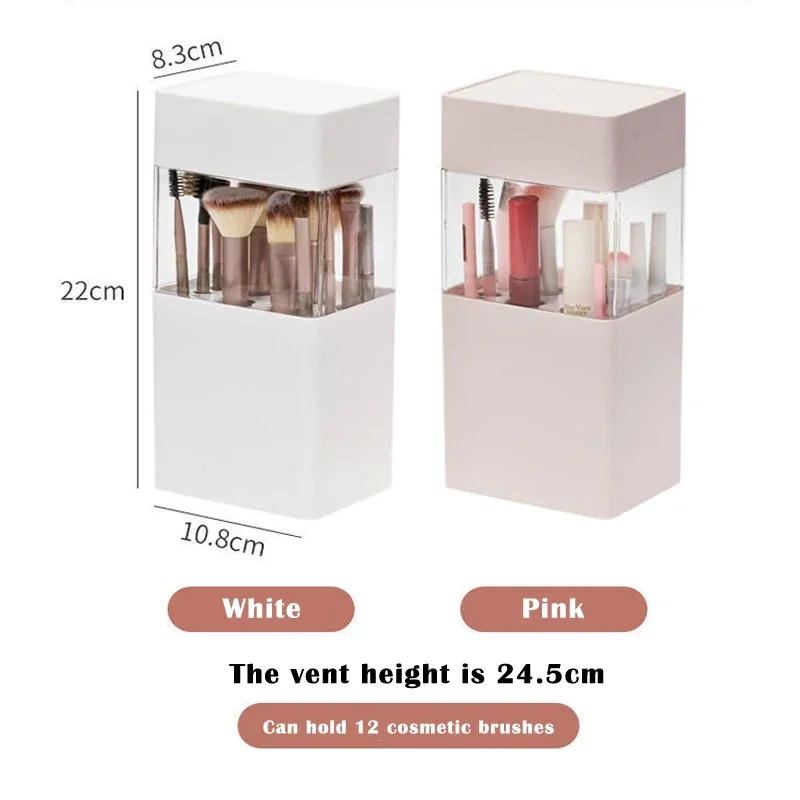 2025 Dustproof Cosmetic Brush Storage Barrel Eyebrow Pencil Lipstick Finishing Box Desktop Cosmetic Bag Drying Bucket 2