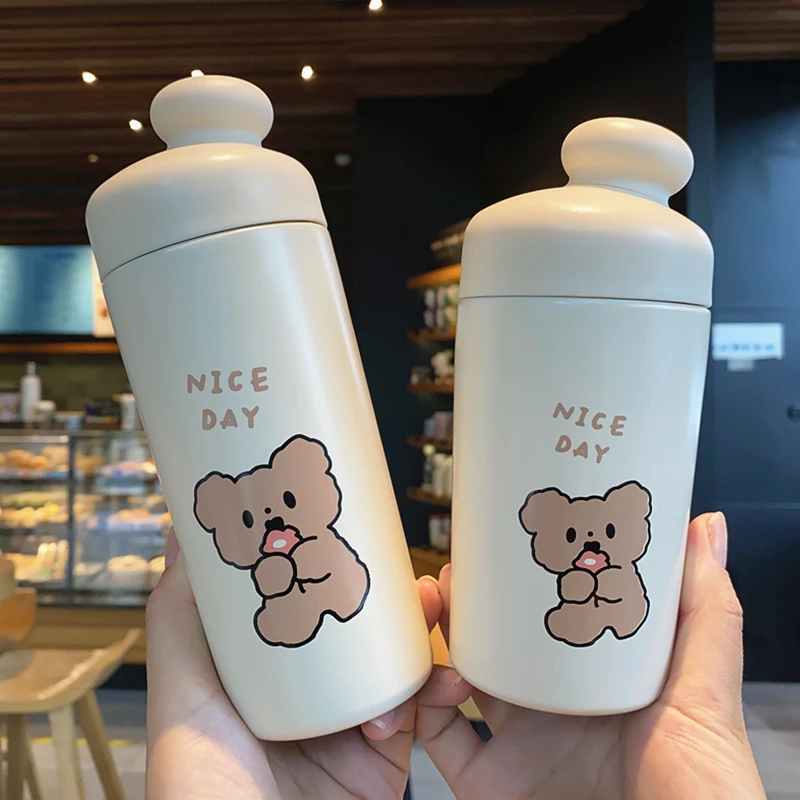 220ml Cartoon milk thermos for baby food mug student cup stainless steel  thermos mug thermos flask small baby thermos flask - AliExpress