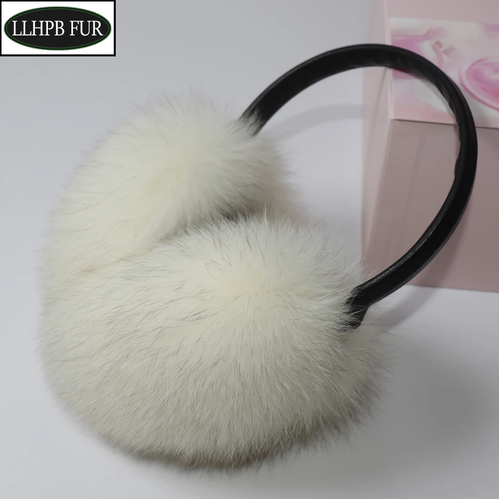 

Новое поступление, зимние женские роскошные наушники из натурального Лисьего меха, натуральные теплые наушники из лисьего меха, милые большие пушистые наушники из натурального Лисьего меха