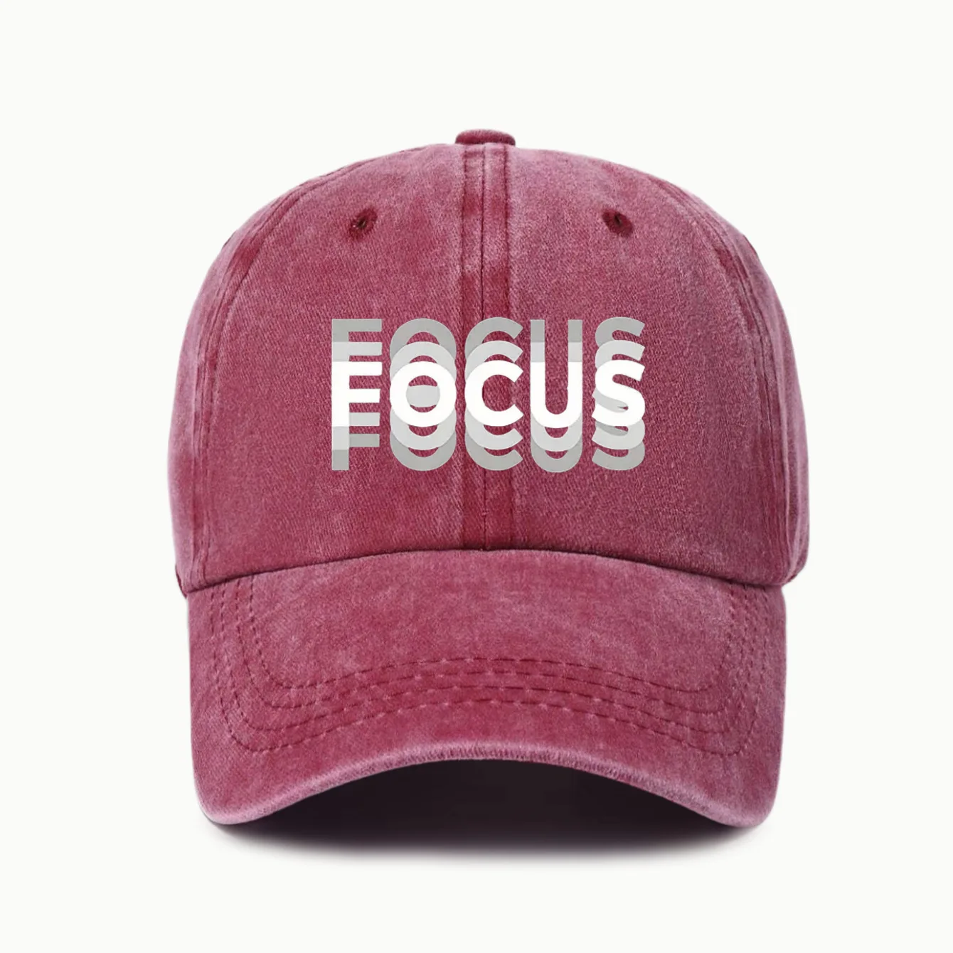 Print Cap Washed Cotton Adjustable Classic Style Baseball Cap Sports Duckbill Hat for Men and Women