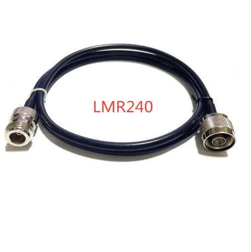 

New LMR240 Cable N Male To N Female jack Connector LMR-240 50-4 Low Loss Coaxial Pigtail Jumper