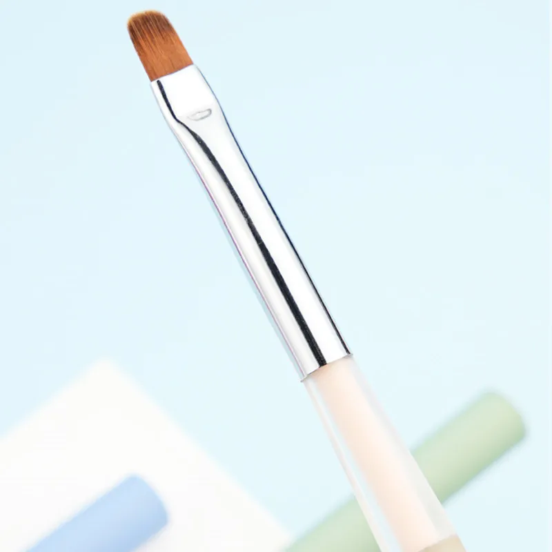 1PC Colourful Crystal Handle Nail Brush Liner Brush Painting Pen Gel Brush Crystal Nail Art Manicure 4