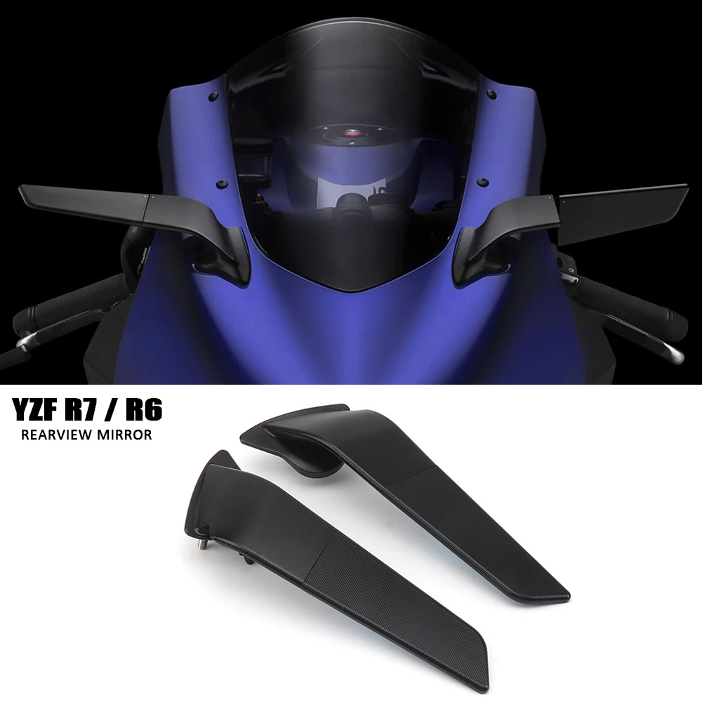 

YZF R7 Accessories Stealth Mirrors For YAMAHA YZF R6 R 6 2017-2020 R7 2021-2023 New Motorcycle Rear View Adjustable Mirrors CNC