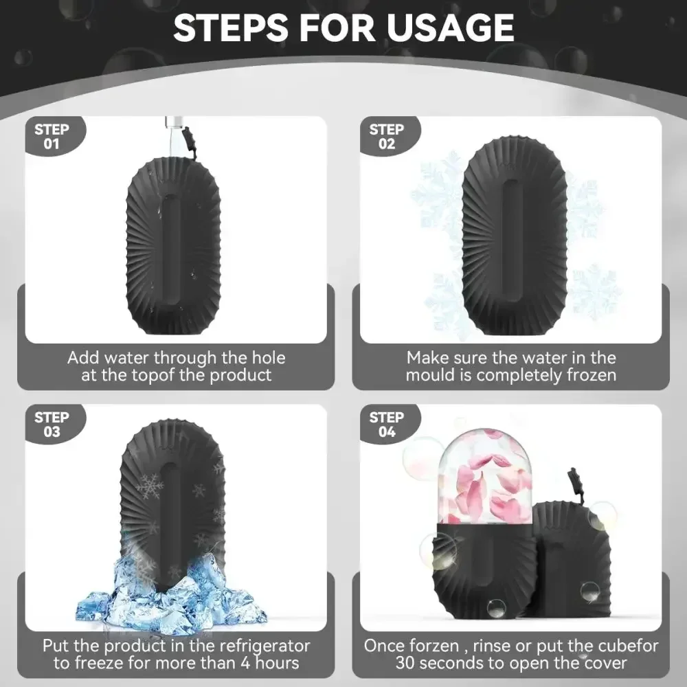 Ice Roller For Face & Eye Face Massage Silicone Ice Mold For Face Beauty Puffiness Relief Facial Massager Skin Care Tools